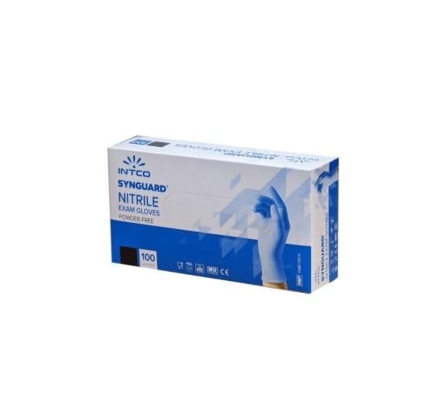 Nitril handschoenen blauw  doos a 100 stuks