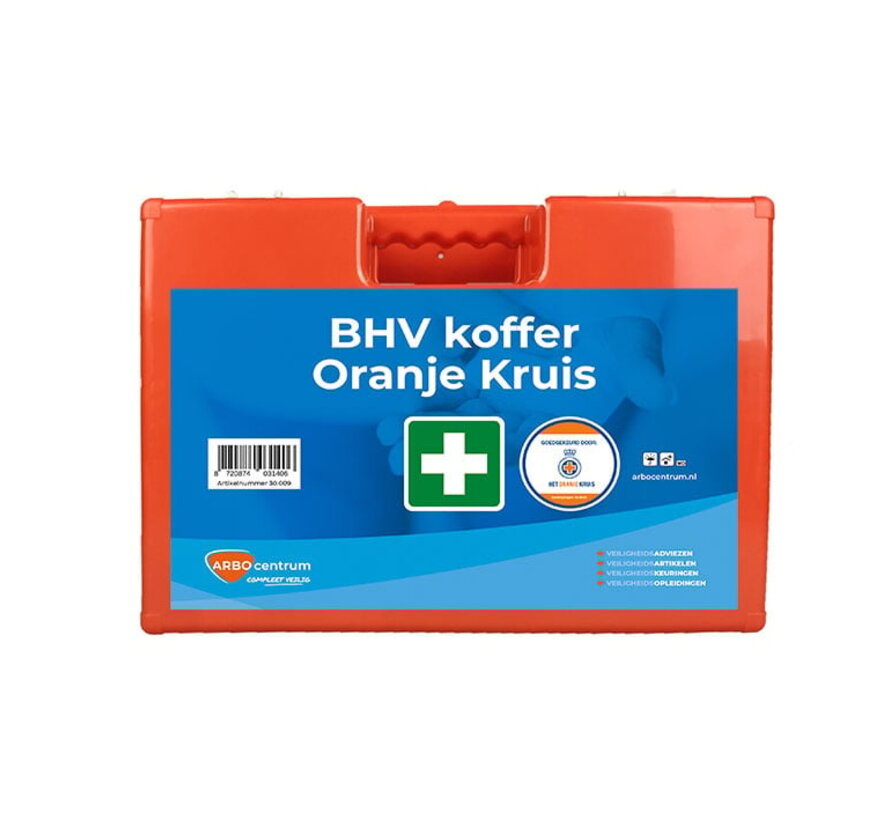 BHV koffer Oranje Kruis ARBO centrum