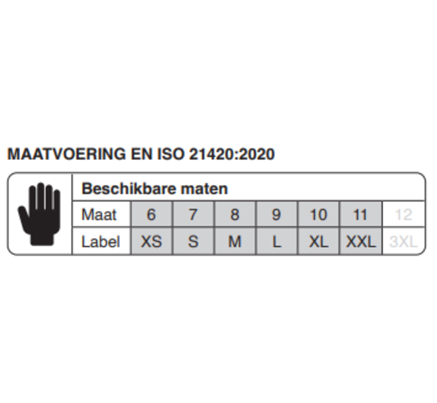 Safe Worker handschoenen rundsplit kap 35 cm hittebestendig maat 10