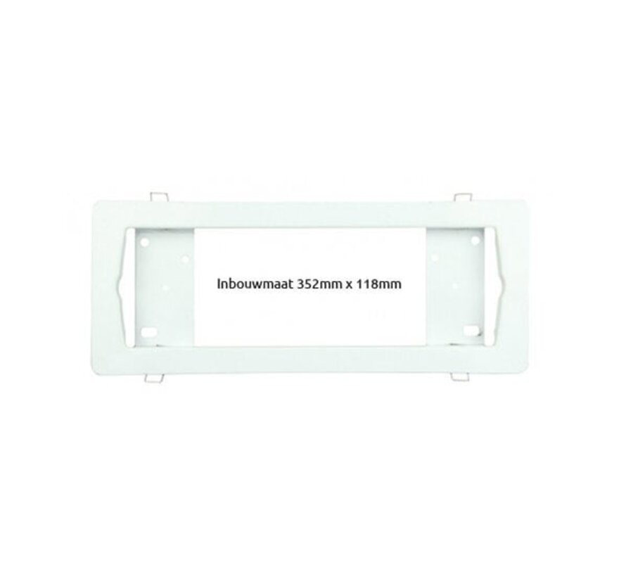 Inbouw frame wit voor Normlights Bulkhead 3W