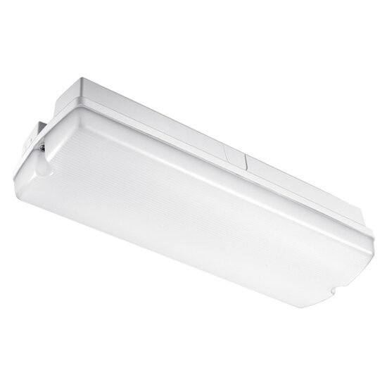 Normlights Bulkhead opalen kap 352x117x80mm - Opaalkap afbeelding
