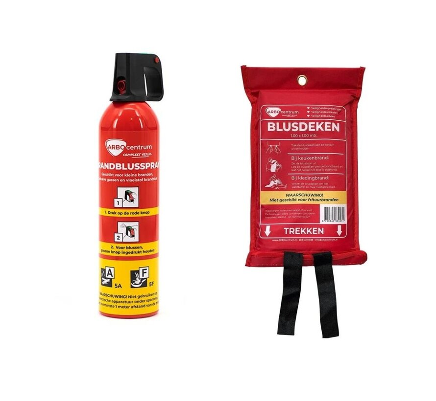 Fluorvrije Sprayblusser + blusdeken pakket