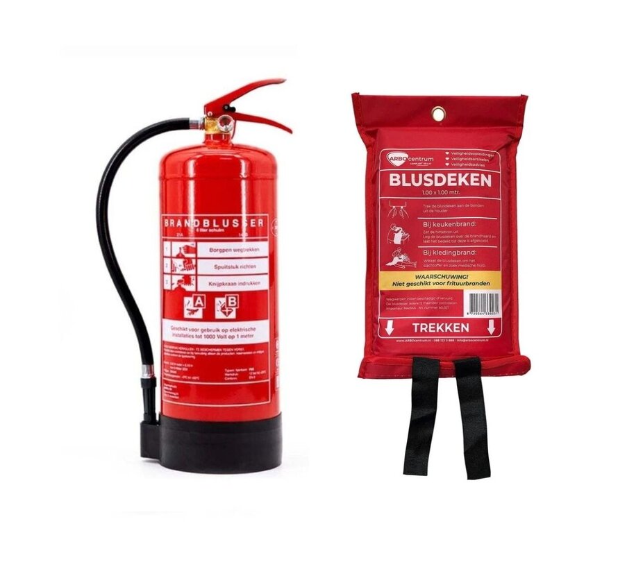 Schuimblusser en blusdeken pakket
