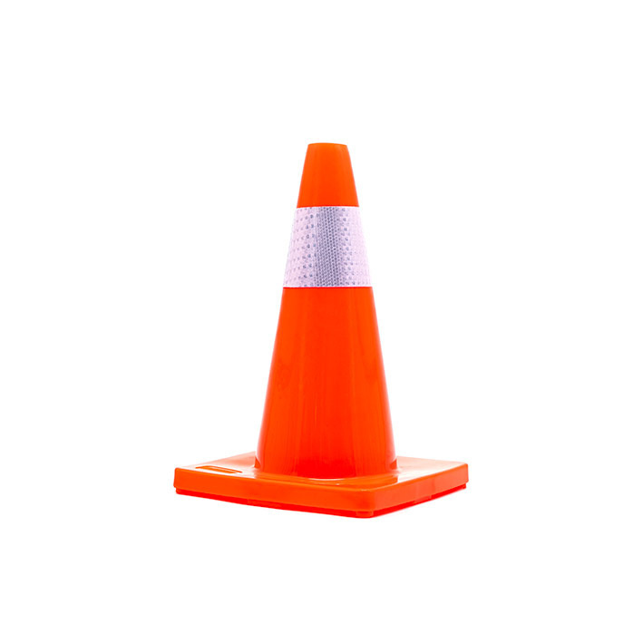 Verkeerskegel 45 cm - oranje, soepel model - Verkeerskegel 45 cm