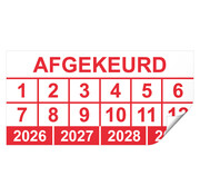 Keuringssticker afgekeurd rechthoek