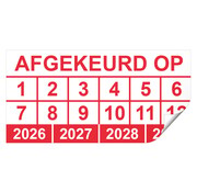 Arbowinkel Keuringssticker afgekeurd op rechthoek