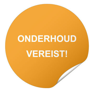 Arbowinkel Keuringssticker onderhoud vereist