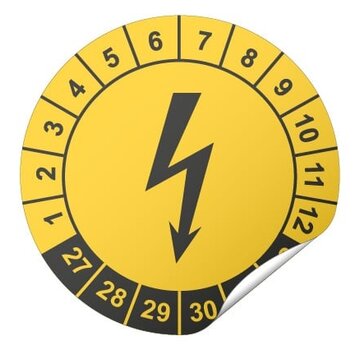 Arbowinkel Keuringssticker elektrische keuringen