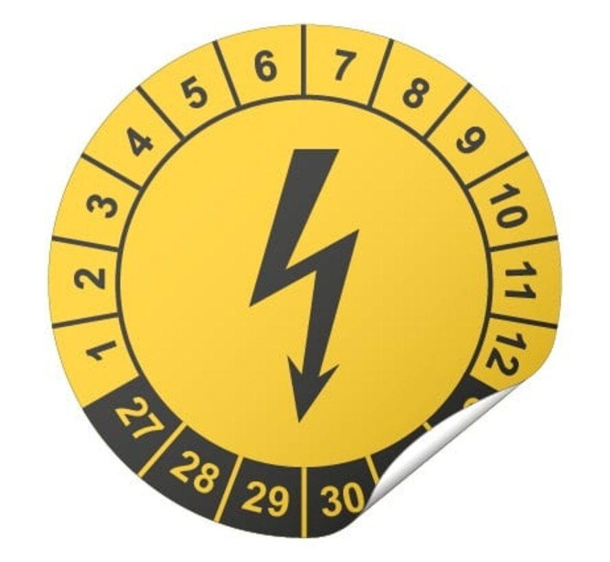 Keuringssticker elektrische keuringen