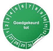 Arbowinkel Keuringssticker Goedgekeurd tot