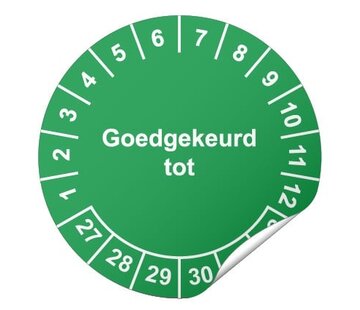 Arbowinkel Keuringssticker Goedgekeurd tot