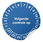 Arbowinkel Keuringssticker Volgende controle op