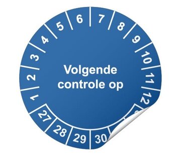 Arbowinkel Keuringssticker Volgende controle op
