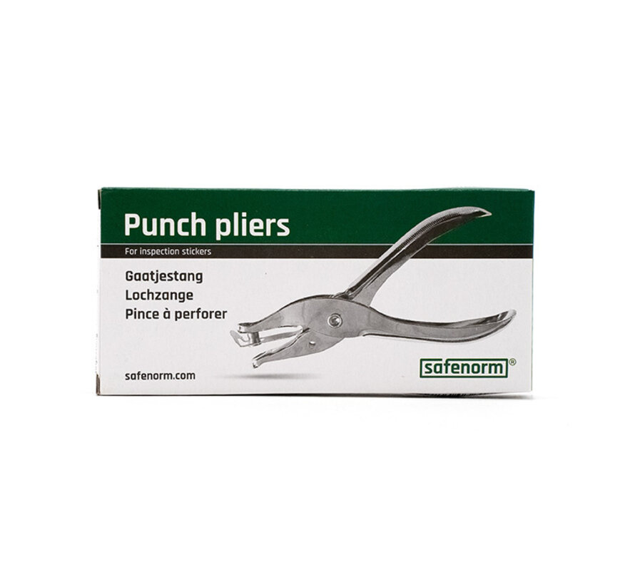 Gaatjestang voor keuringsstickers