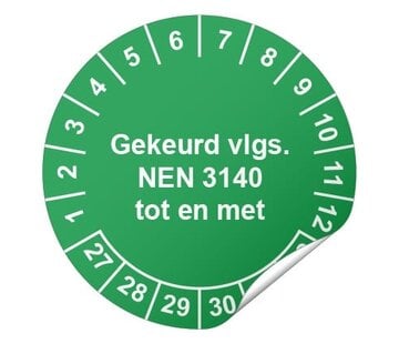 Arbowinkel Keuringssticker NEN 3140