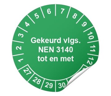 Keuringssticker NEN 3140