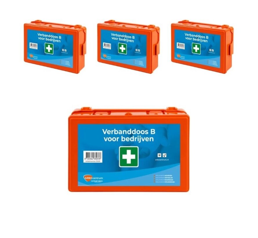 3-pack Verbanddoos B voor bedrijven
