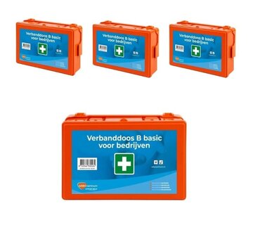 3-pack Verbanddoos B basic voor bedrijven