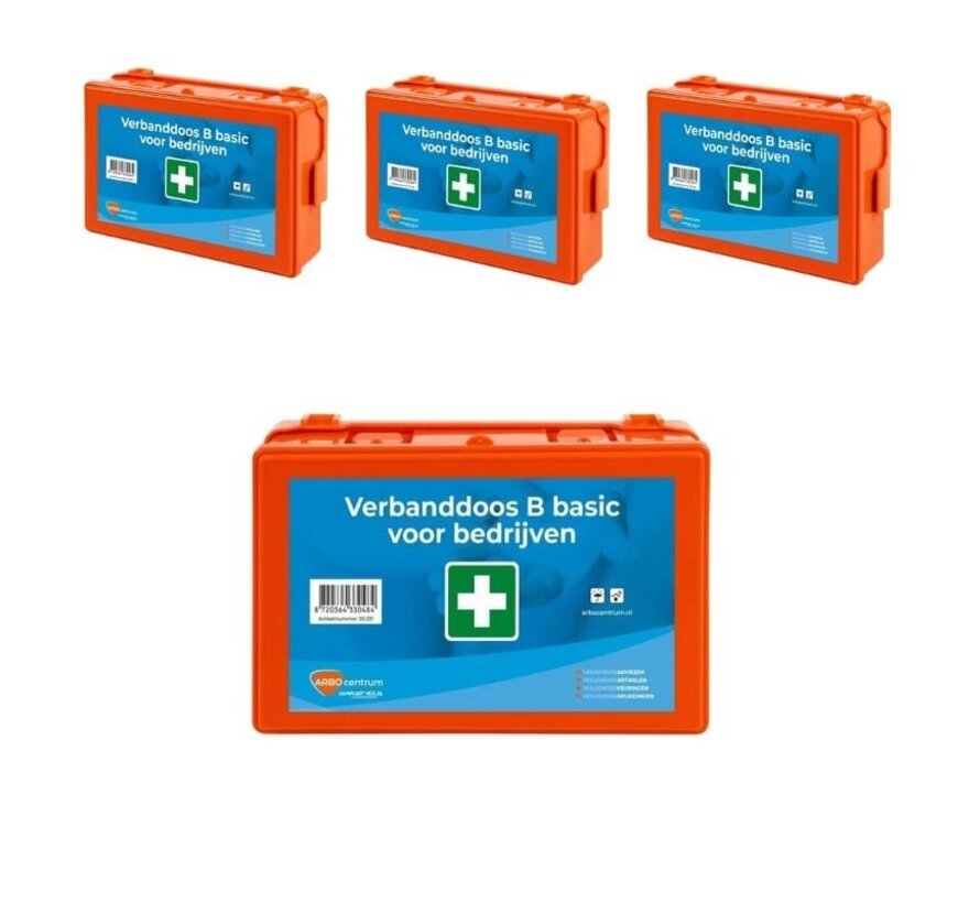 3-pack Verbanddoos B basic voor bedrijven
