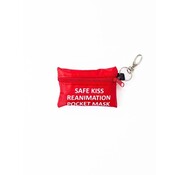 Beademingsmasker sleutelhanger rood