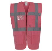 Veiligheidshesje met rits roze