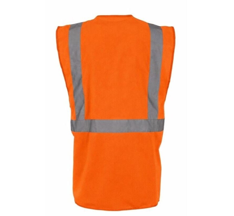 Veiligheidshesje met rits oranje