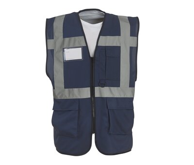 Veiligheidshesje met rits navy