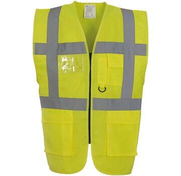 Veiligheidshesje met rits geel