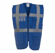 Veiligheidshesje met rits blauw