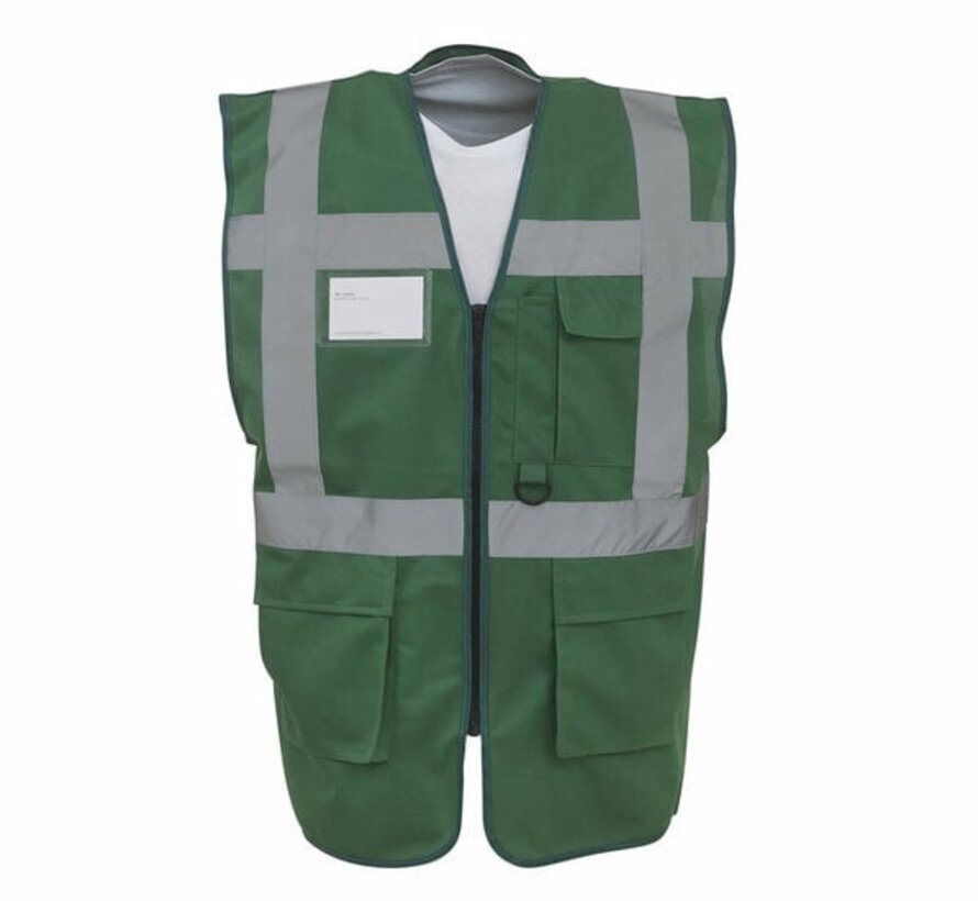 Veiligheidshesje met rits groen