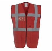 Veiligheidshesje met rits rood