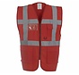 Veiligheidshesje met rits rood