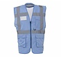 Veiligheidshesje met rits lichtblauw