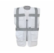 Veiligheidshesje met rits wit