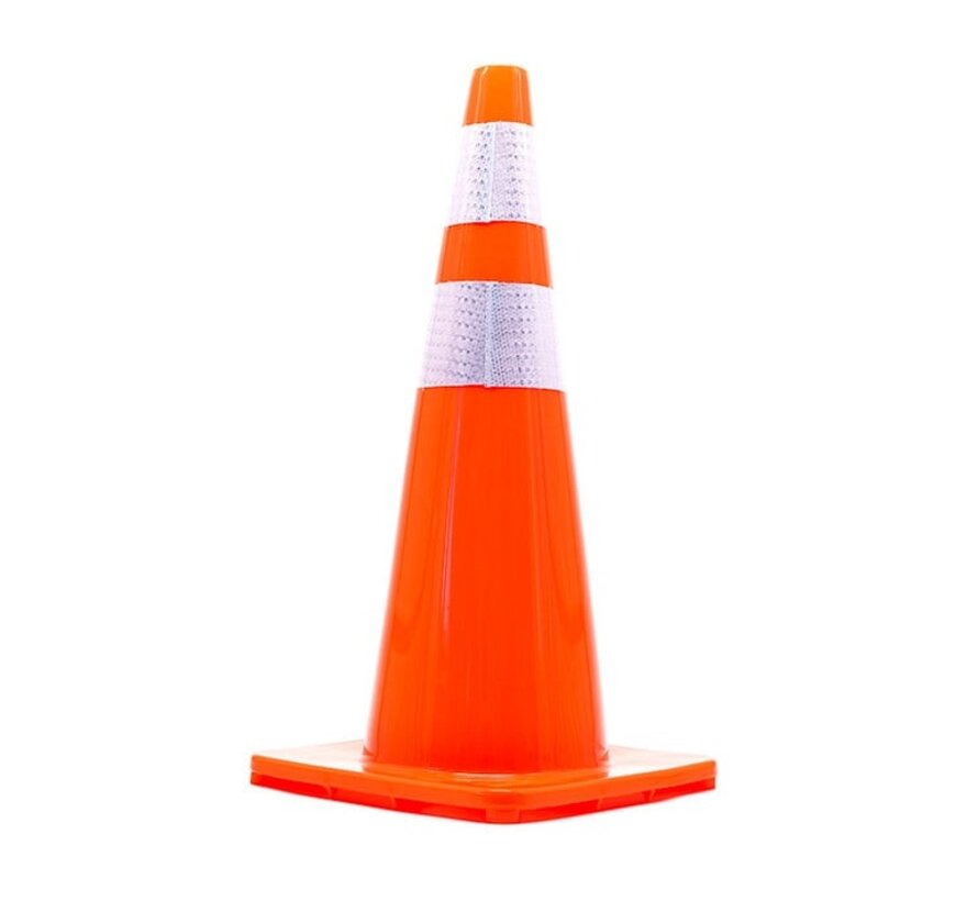10-pack Verkeerskegel 70cm oranje - soepel model