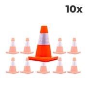 Safenorm 10-pack Verkeerskegel 30cm oranje - soepel
