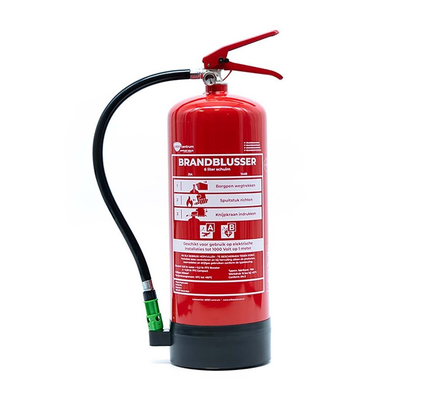 2-pack Schuimblusser 6 liter AB fluorvrij – PFAS-vrije brandblussers