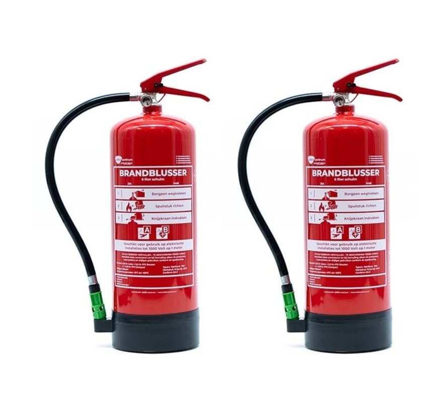 Schuimblusser 6 liter 2-pack PFAS vrij