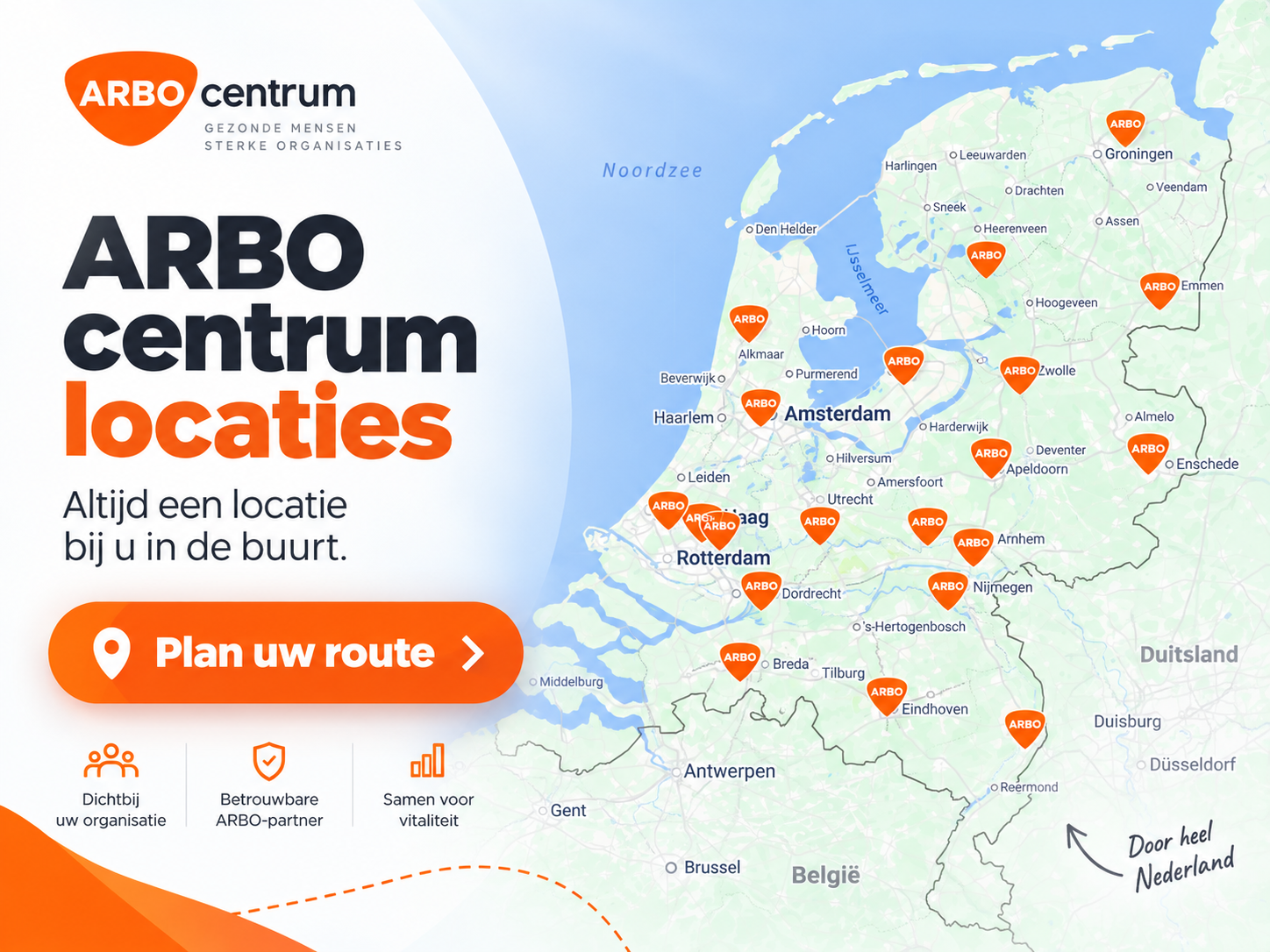 ARBO centrum vestigingen 
