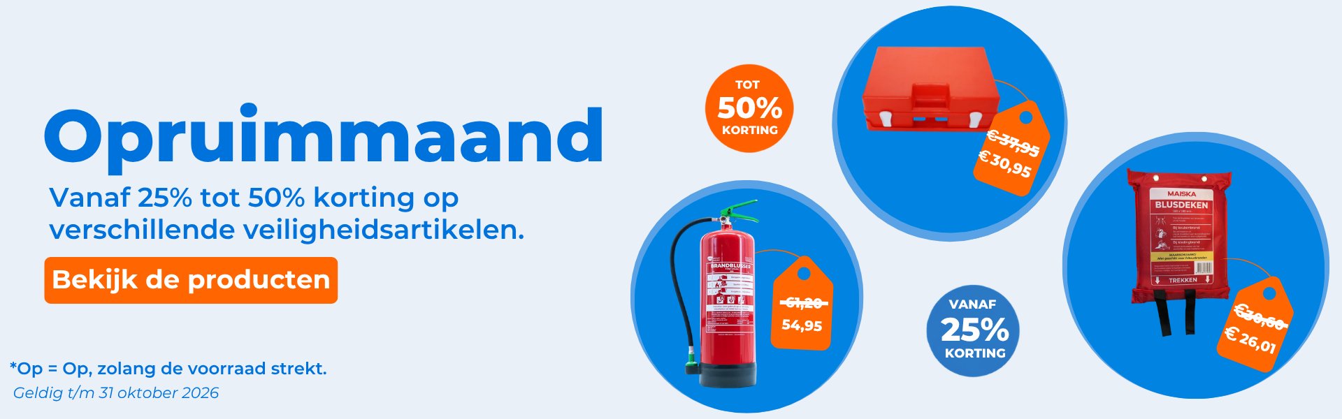 Opruimmaand | tot 50% korting