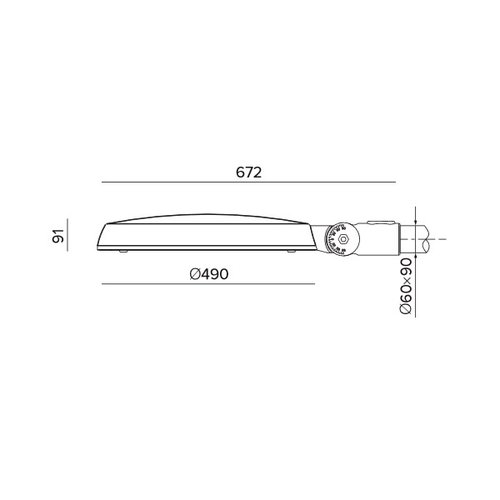 Olest-Novatilu Berna 15W LED straatverlichting, 1935 lumen