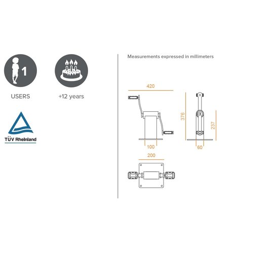 Olest-Novatilu Outdoor fitnesstoestel SPIN