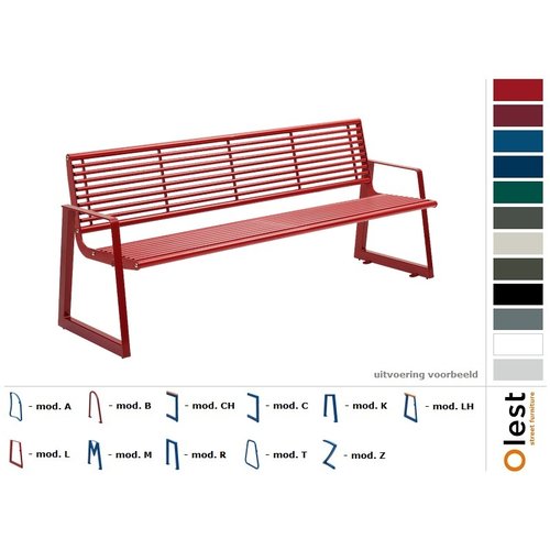 Olest Modulaire Parkbank M-ZOR 3 zits