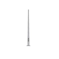 3,0m - verzinkte stalen conische lantaarnpaal-lichtmast, lengte 3,0m, topmaat 60mm met voetplaat