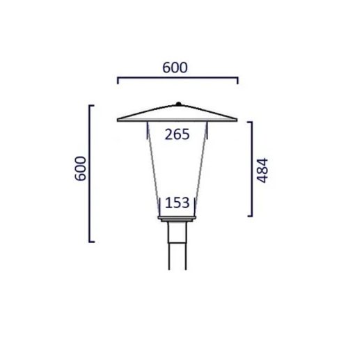 Olest-SLF Pilz 4 15-36W LED, 1835 -4057 lumen in 3000 en 4000K (2700 en 2200K(Amber) tegen meerprijs)