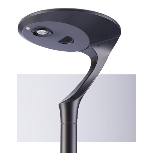 Olest All-in-one Ovnio LED Solar paaltop straatverlichting, 18W/14,4W/10,8W/7,2W, 2200K/3000K met bewegingssensor ON/DIM