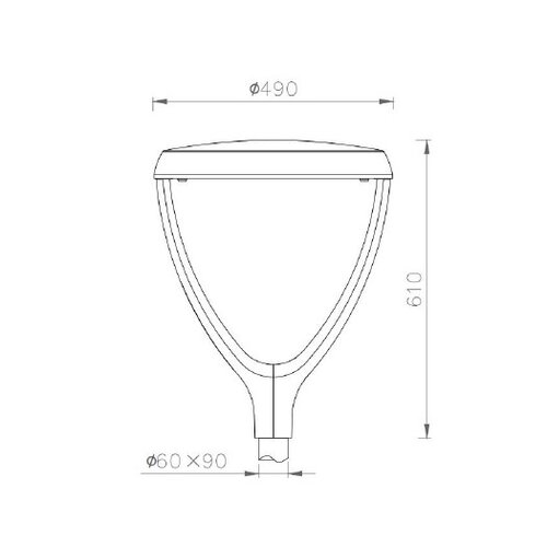 Olest - Niteko Venere Pro F Basic, 50,3W - 9.083 lm, 4000K, 1-10V