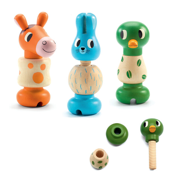 Djeco Houten schroefdieren dj06312