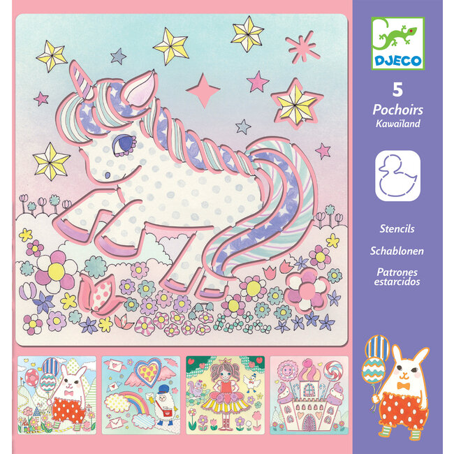 Djeco sjablonen kawaiiland