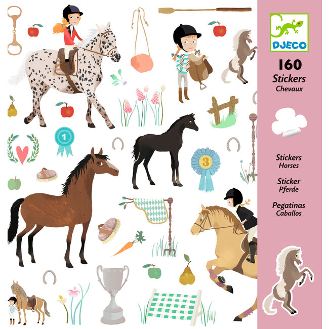 Djeco stickers paarden dj08881